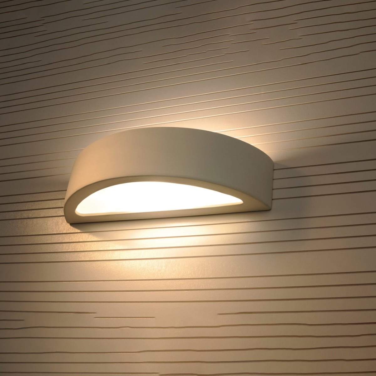 LED Semi-Circle Ceramic Wall Light