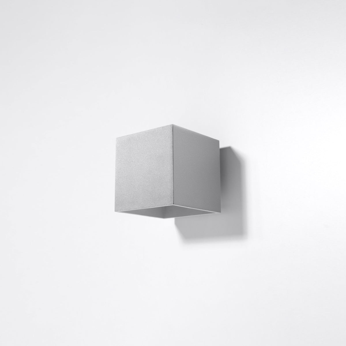 Grey LED Cube Wall Light