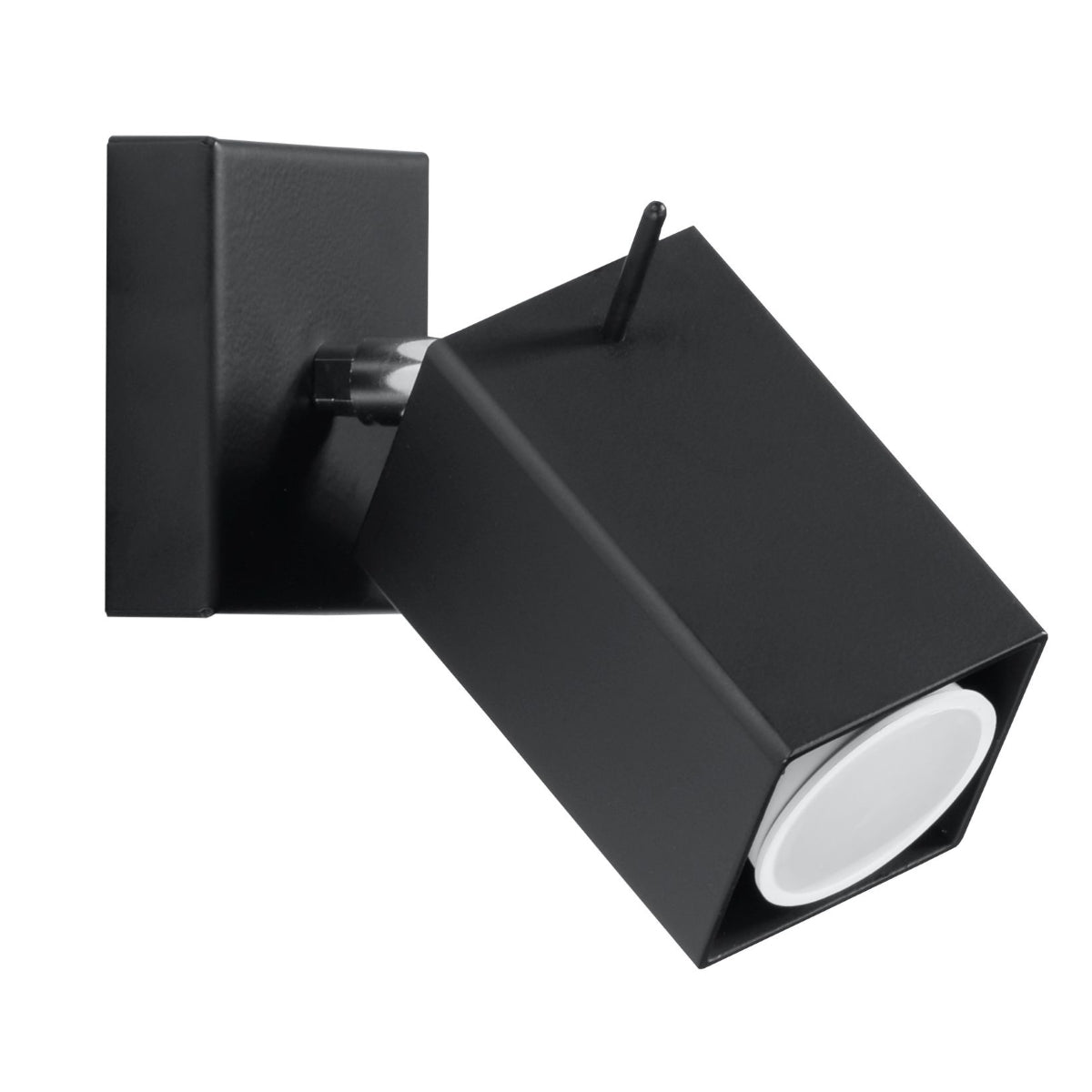 Black LED Square Directional Wall Light