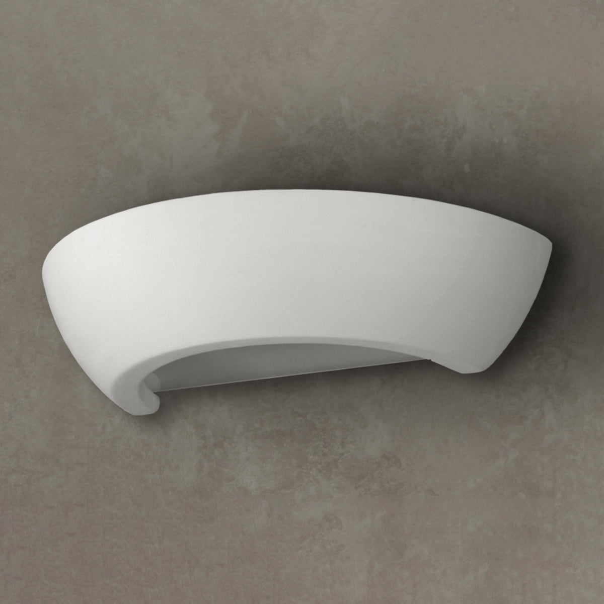 Ceramic Half Bowl Wall Light