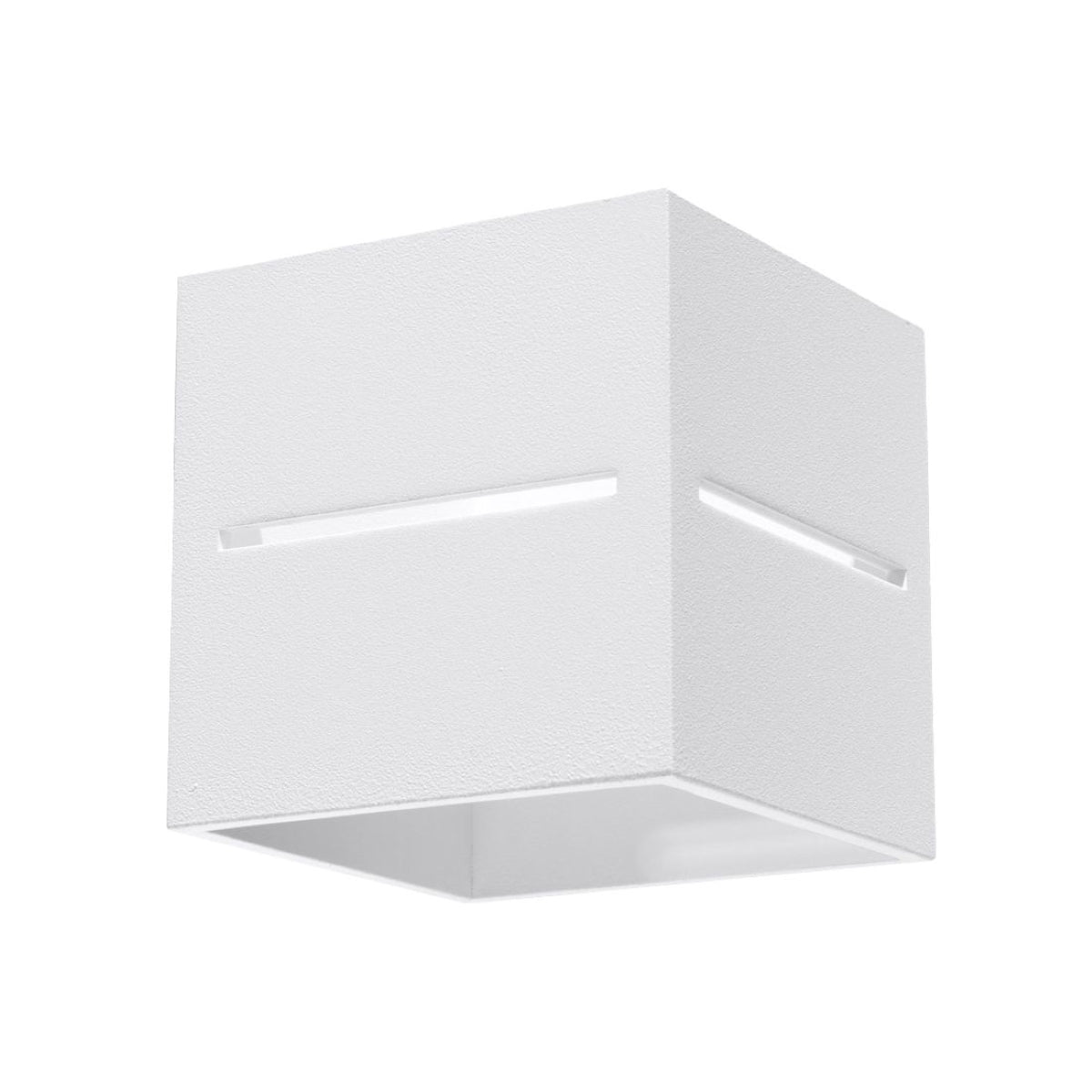 White Open Cube Wall Light