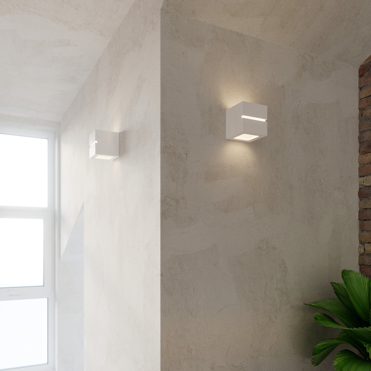 Cube Line Ceramic Wall Lamp