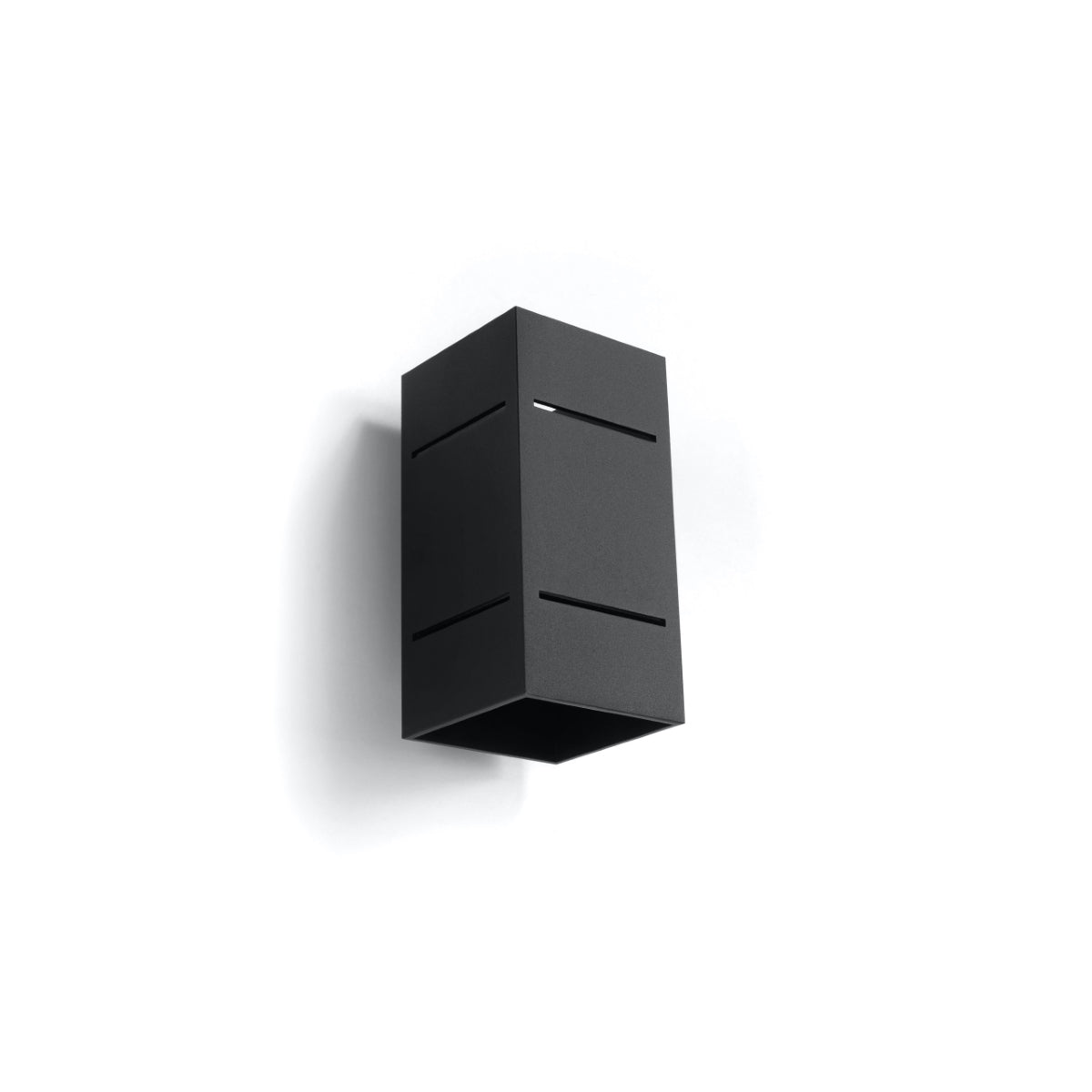 Minimalist Black Aluminum Bloc Wall Light