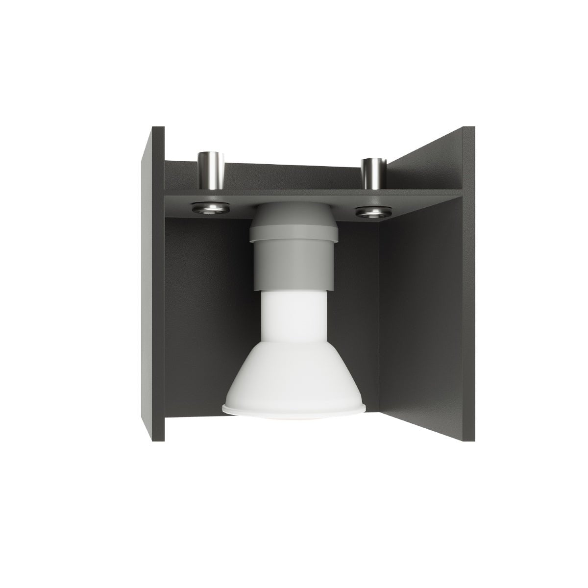 Minimalist Black Aluminum Bloc Wall Light