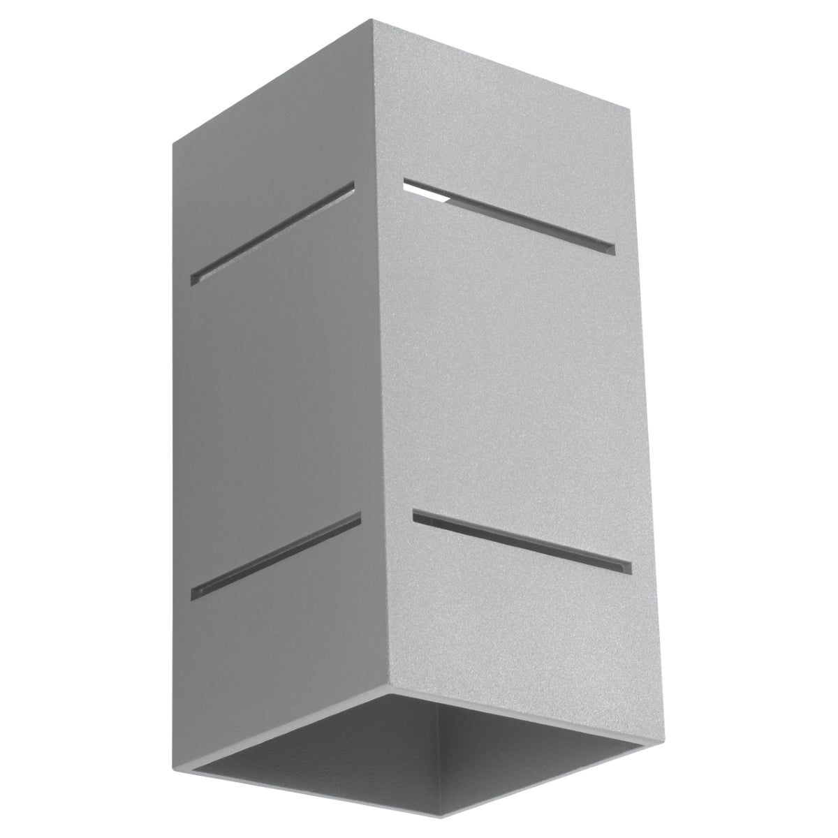 Applique Bloc Minimaliste en Aluminium Gris