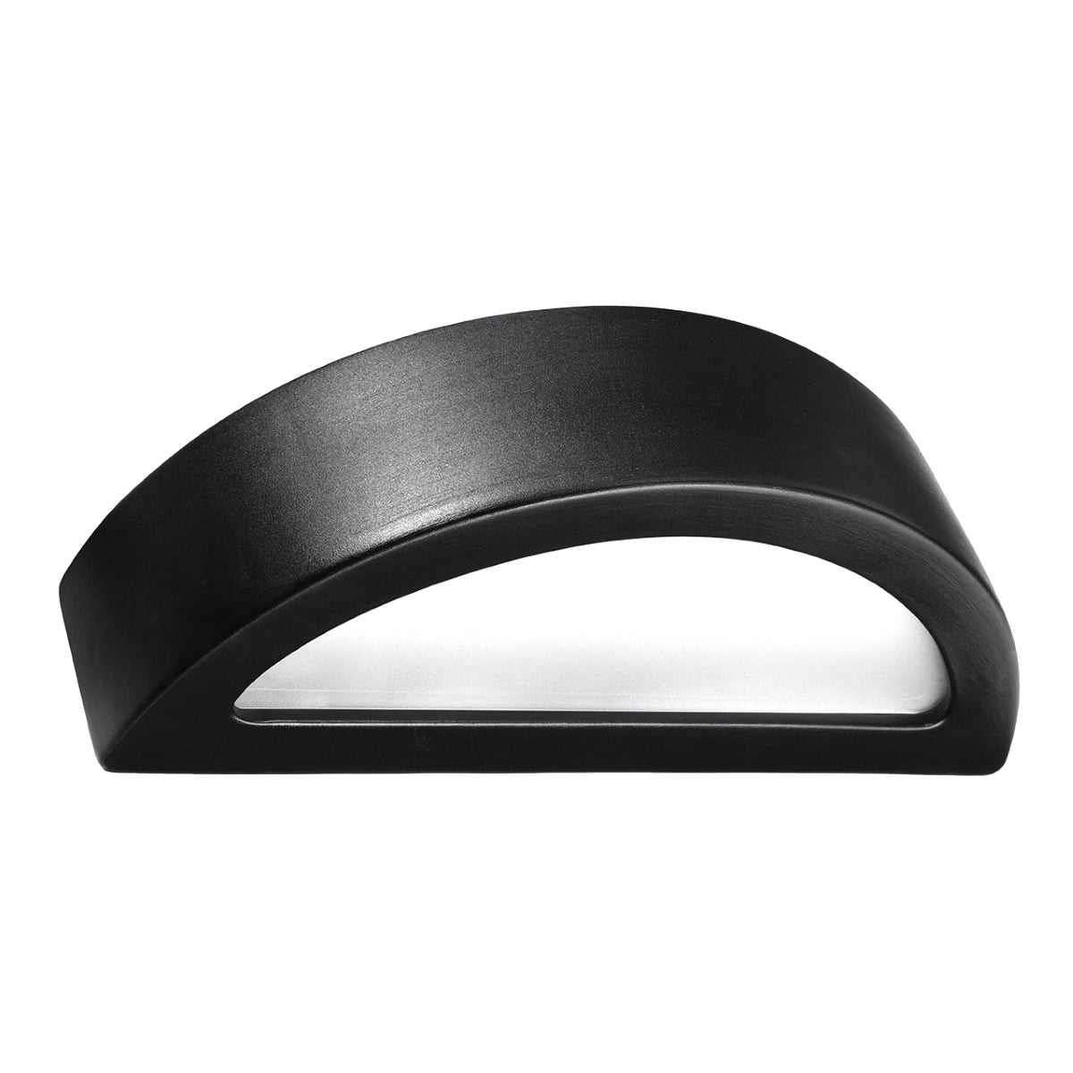 Black Ceramic Wall Light Croissant