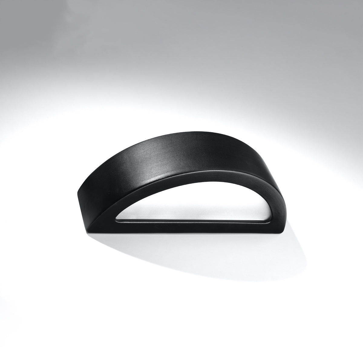 Black Ceramic Wall Light Croissant