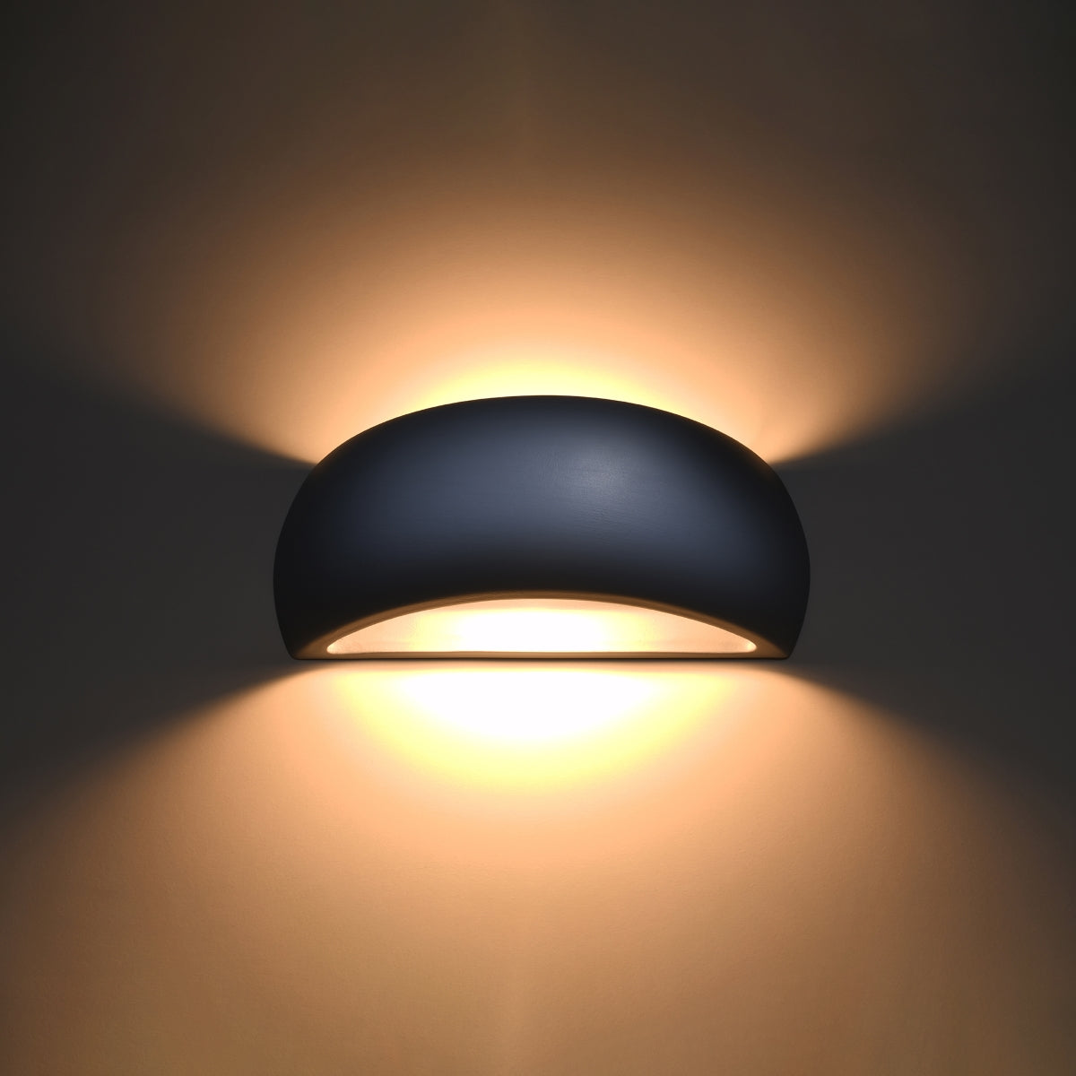 Grey Ceramic Shell Wall Lamp