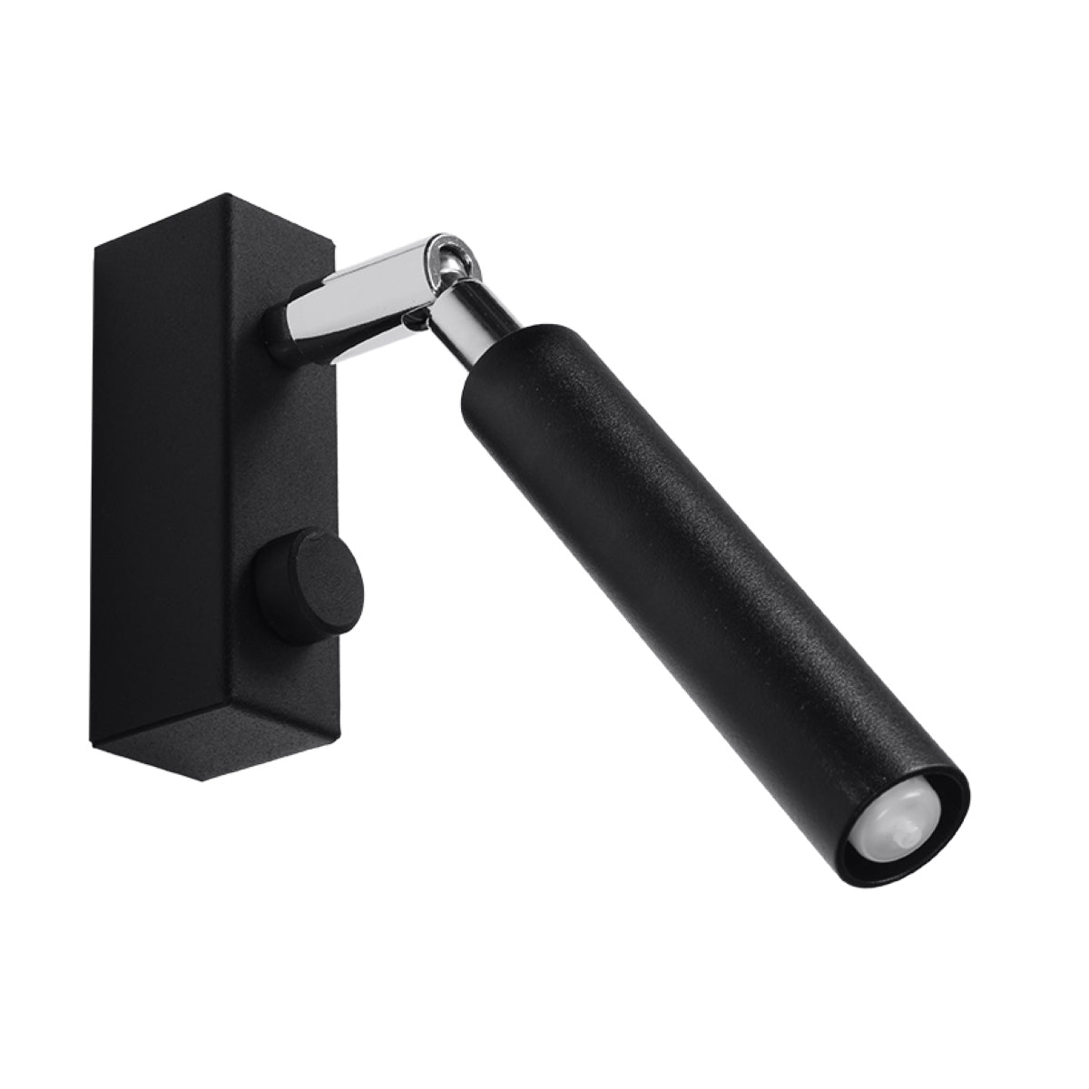 Black Minimalist Adjustable Steel Wall Lamp