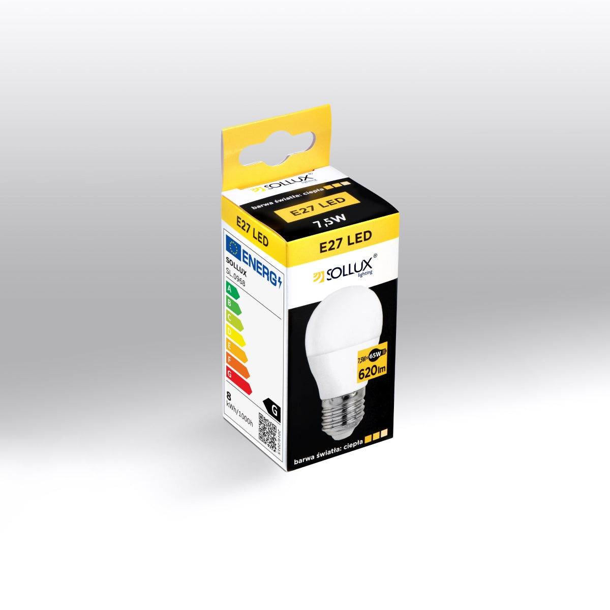 LED bulb E27 3000K 7.5W 620lm