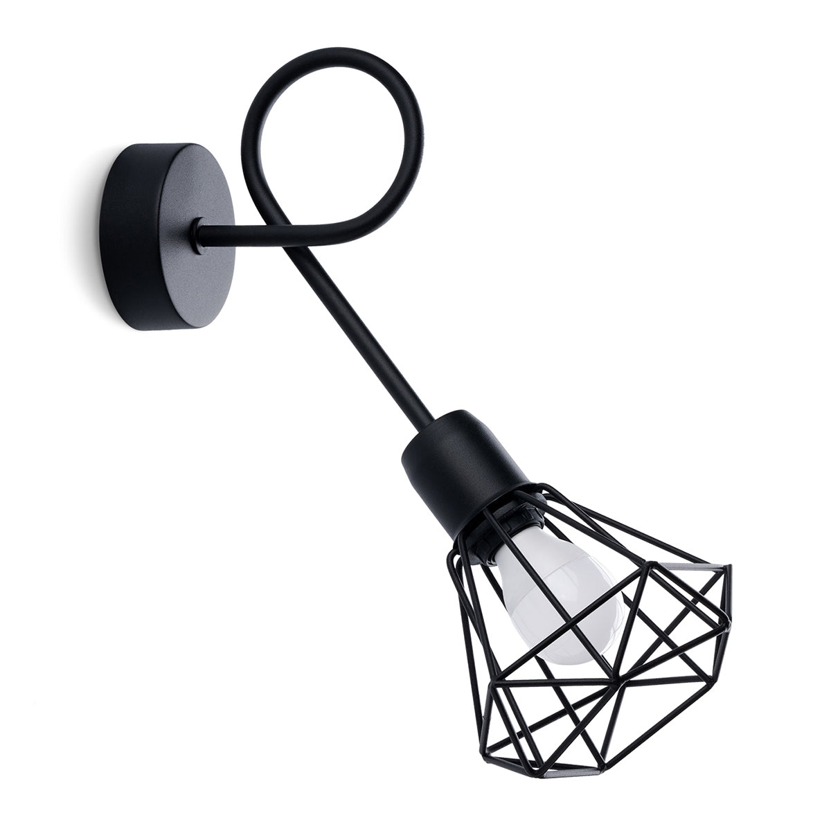 Applique Lampe Ajustable Murale LED Noir