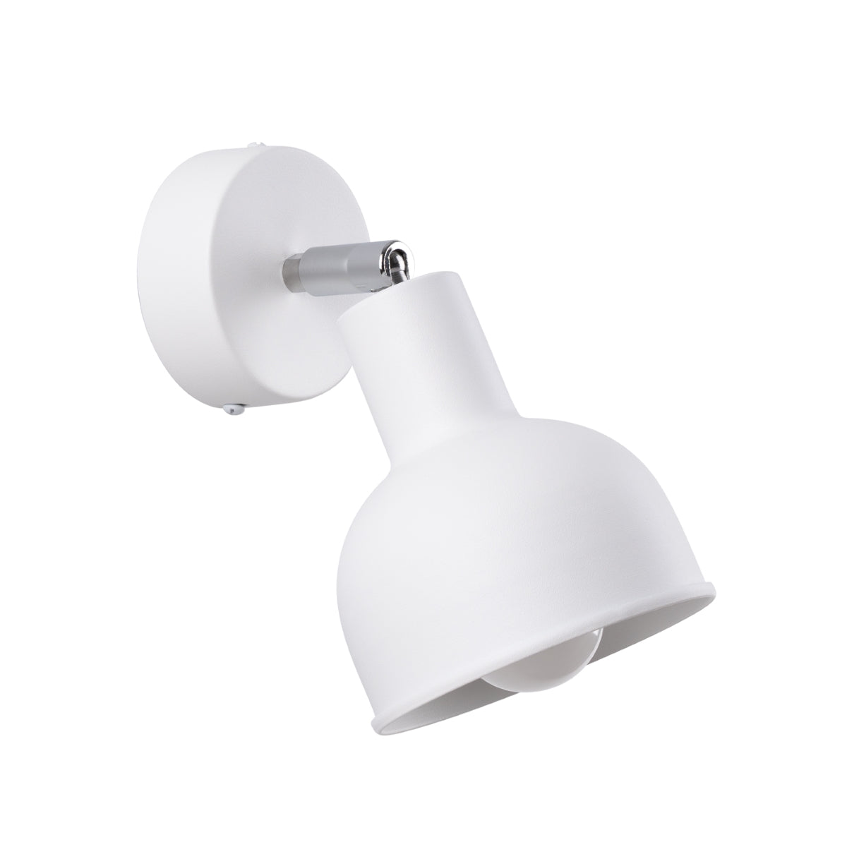 Elba White Adjustable Bell Wall Light