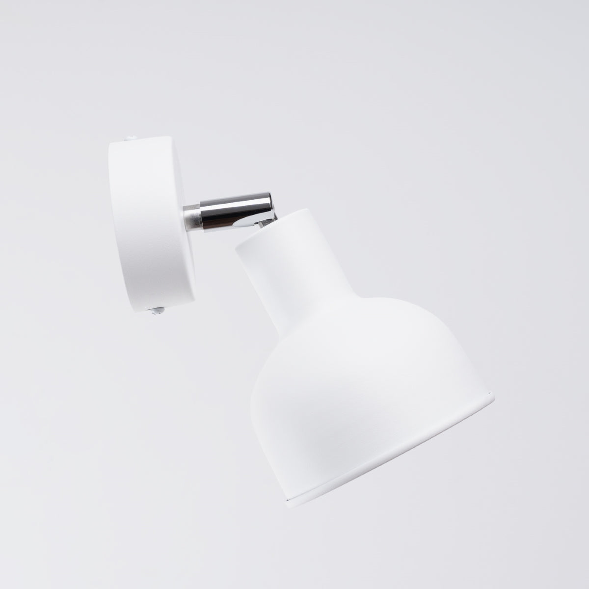 Elba White Adjustable Bell Wall Light