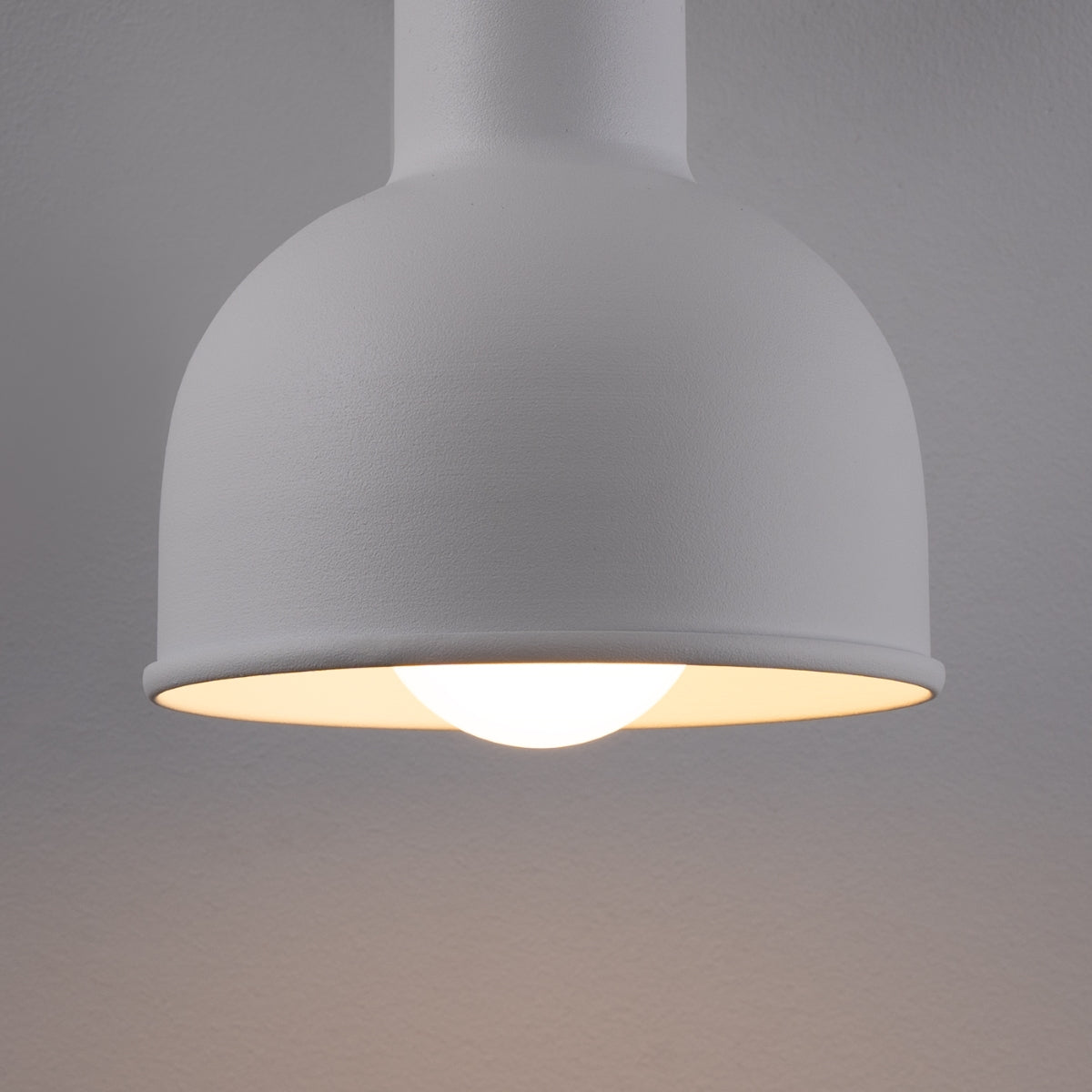 Elba White Adjustable Bell Wall Light