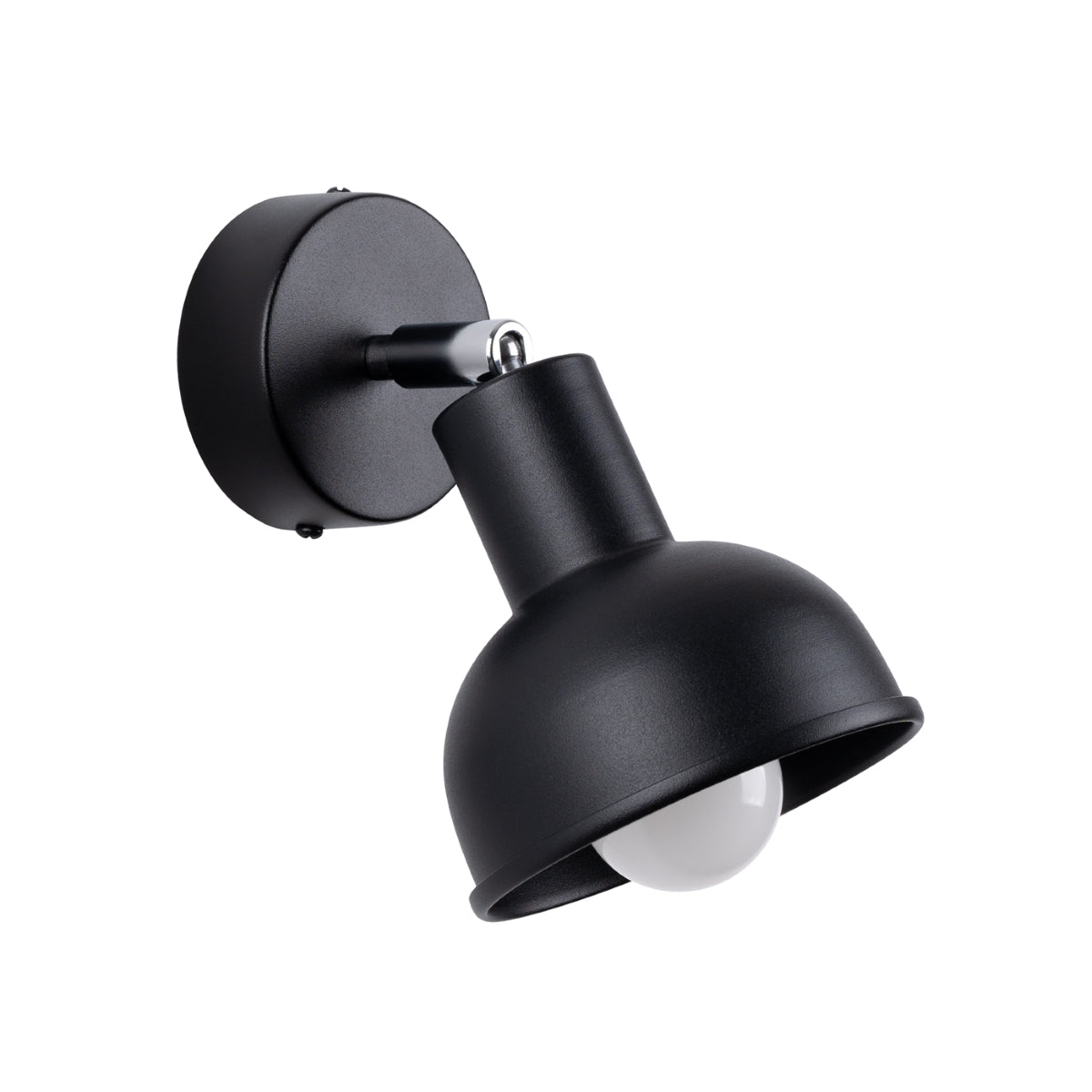 Elba Black Adjustable Bell Wall Light