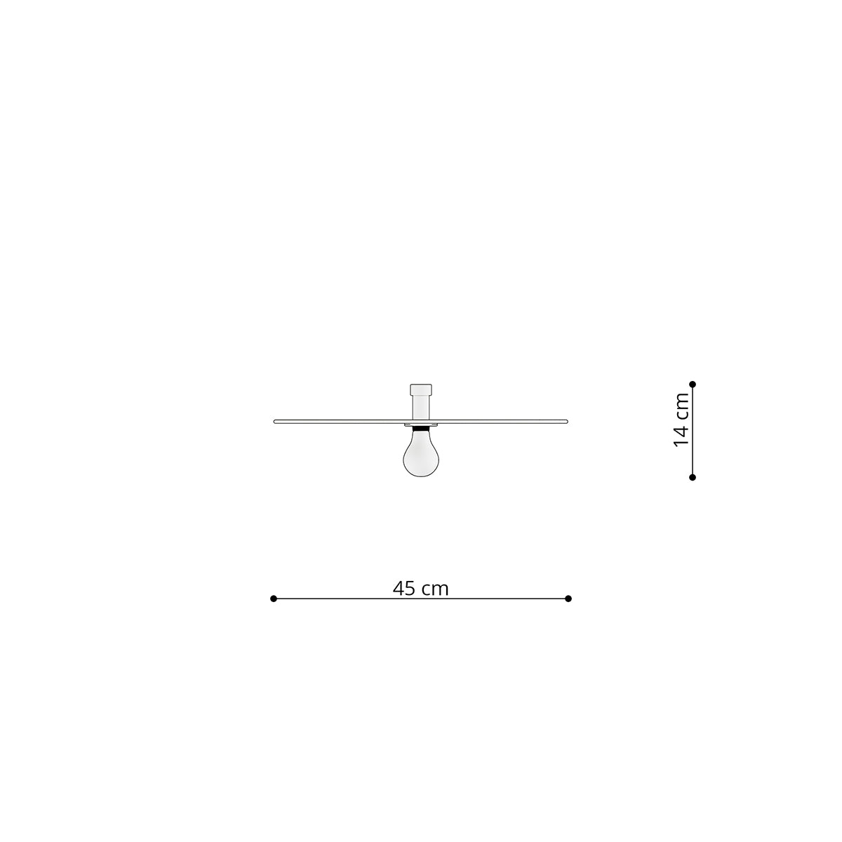 Applique / Plafonnier Modulable Circulaire 45 cm