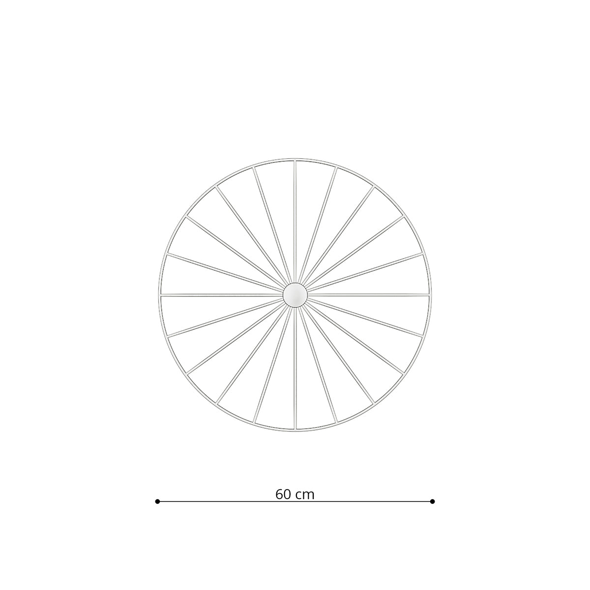 Modularer Kreisförmiger Wand- / Deckenleuchte 60 cm