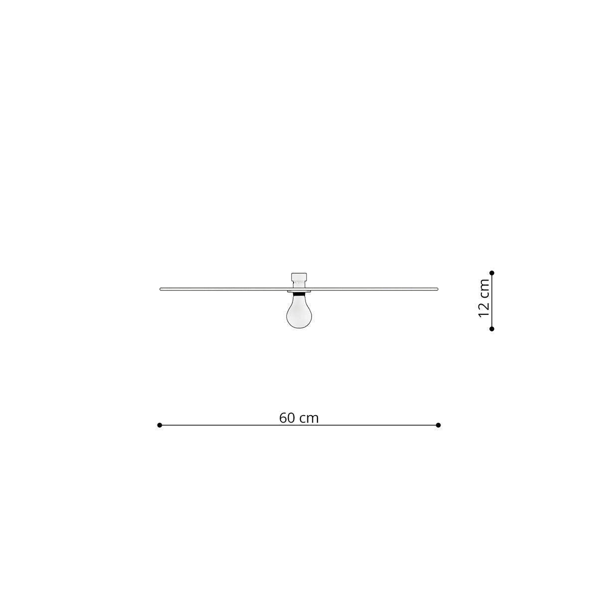 Modularer Kreisförmiger Wand- / Deckenleuchte 60 cm