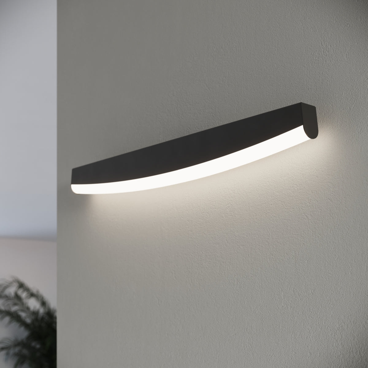 Black LED Bar Wall Light 3000K