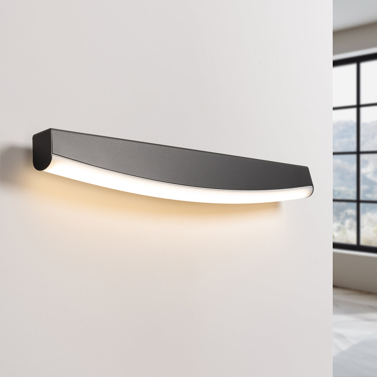 Black LED Bar Wall Light 3000K