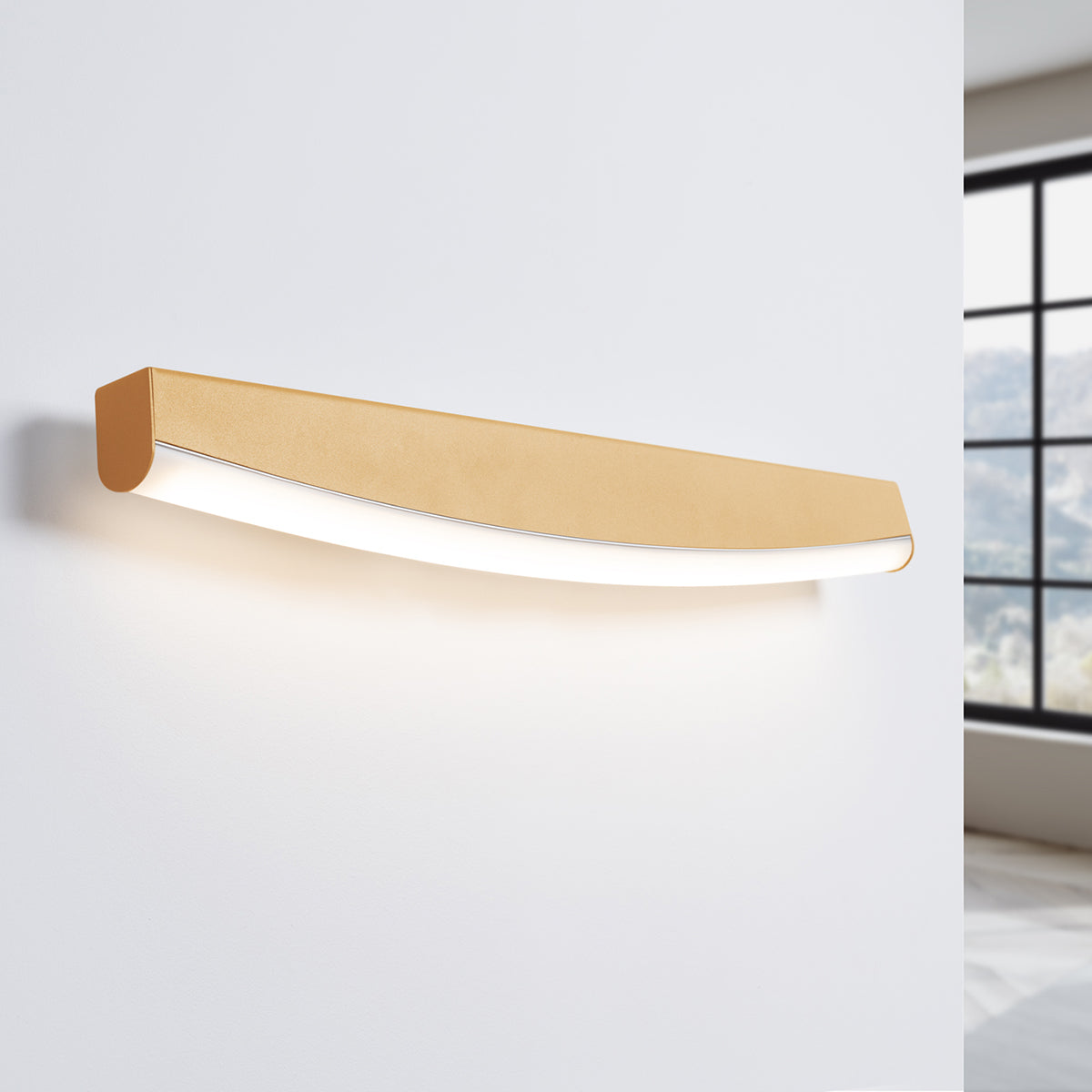 Gold LED Bar Wall Light 4000K