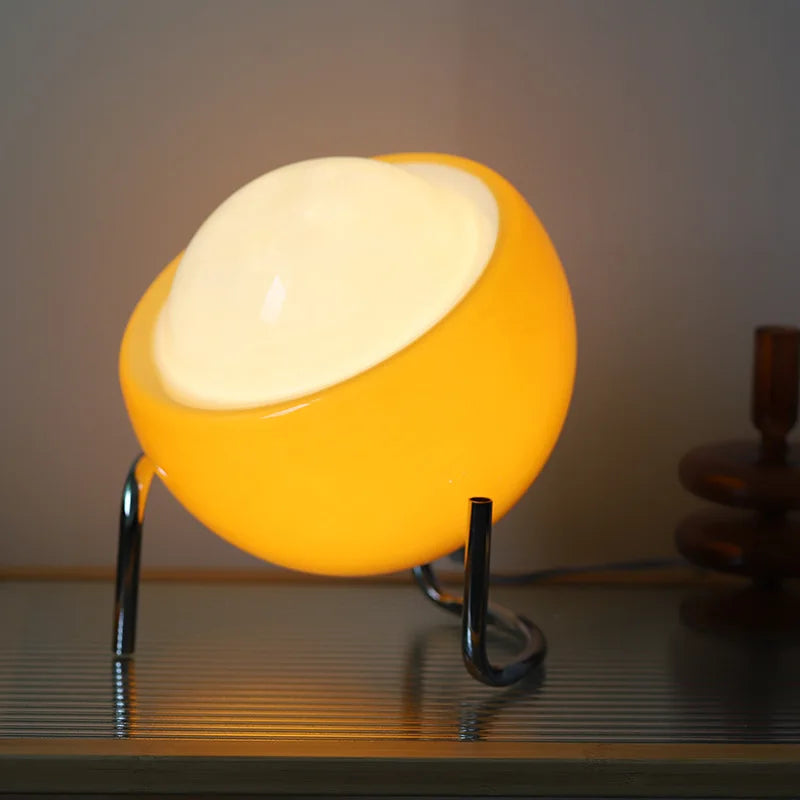 Lampe à Poser Circulaire Orange LED