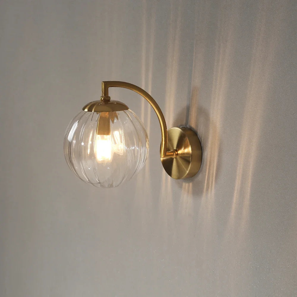 Glass Ball Wall Light