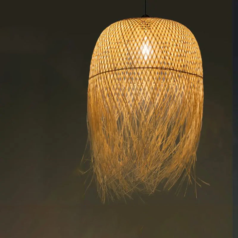 Handmade Bamboo Jellyfish Pendant