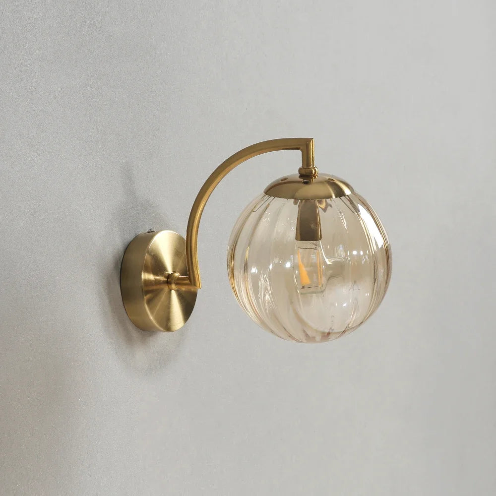 Glass Ball Wall Light