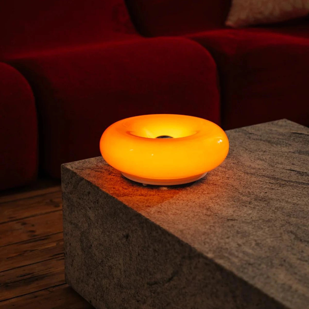 Lampe Rétro Donut Orange