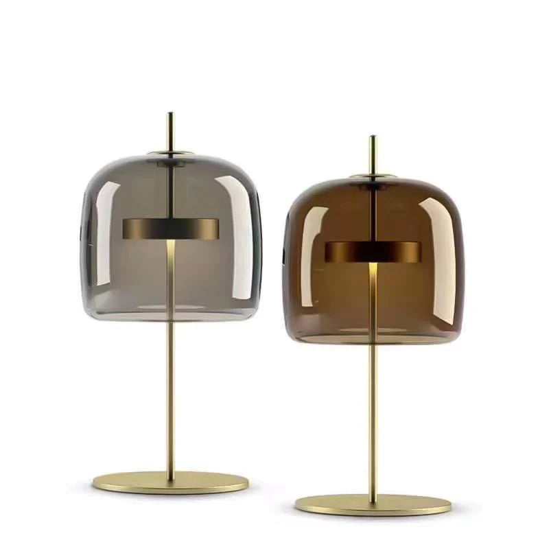 Ambiance créée par la Lampe de Chevet Futuriste dans un Intérieur Moderne.