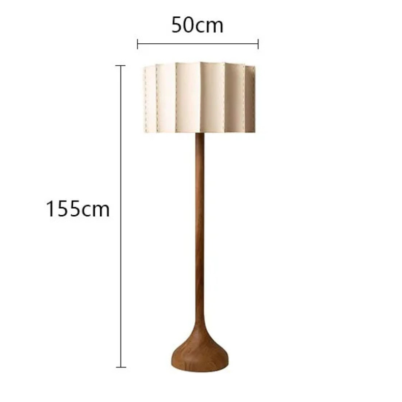 Luminaire en bois écologique avec un design patte d'éléphant, équipé d'une ampoule LED pour un éclairage durable et moderne.