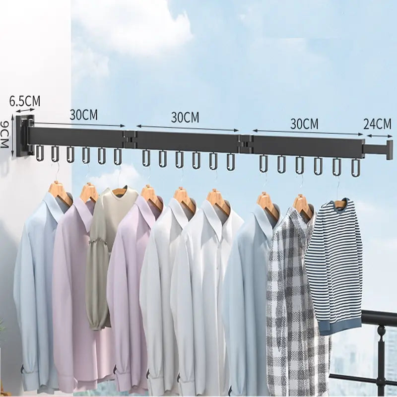 Foldable Wall Clothes Rack